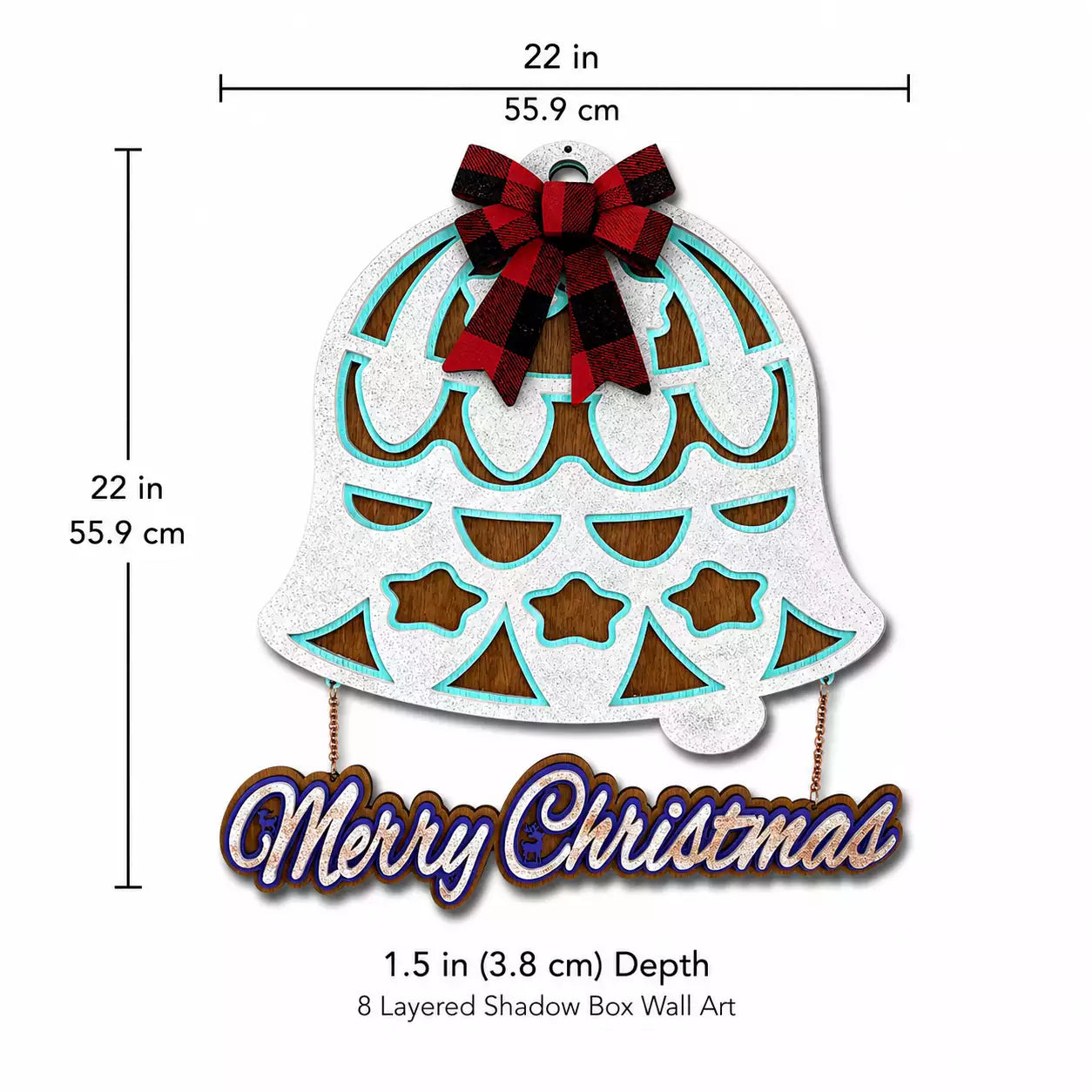 3-Layer Christmas Bell Wall Art