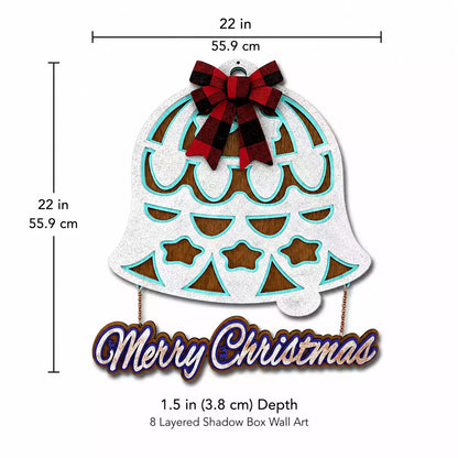 3-Layer Christmas Bell Wall Art