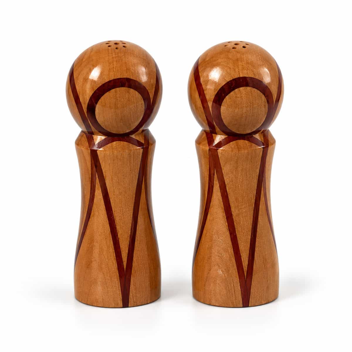 Hand-Turned Celtic Knot Salt and Pepper Shakers