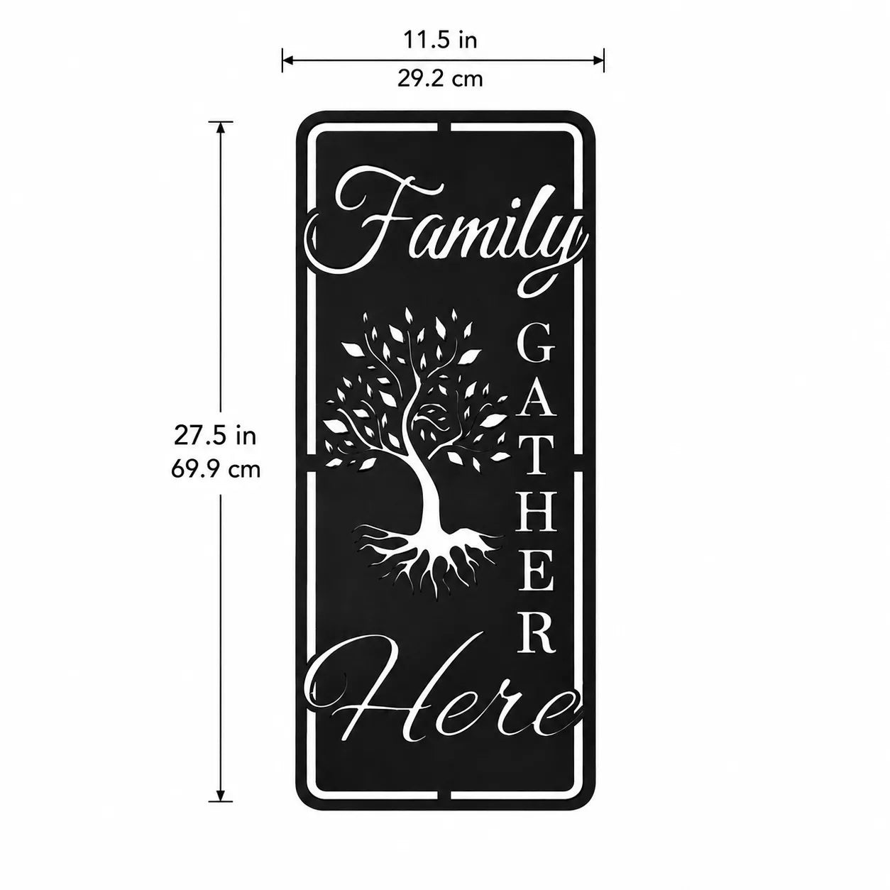 Family Gather Here Tree of Life Metal Wall Art